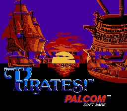Pirates title screen for NES